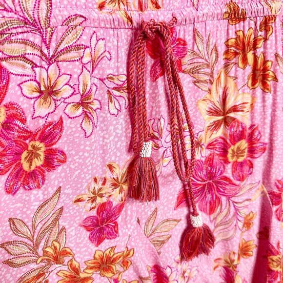 Loft Lily Godet Puff Sleeve‎ Mini Flare Dress Pink 3/4 sleeve Women’s Size XXL - Picture 5 of 12